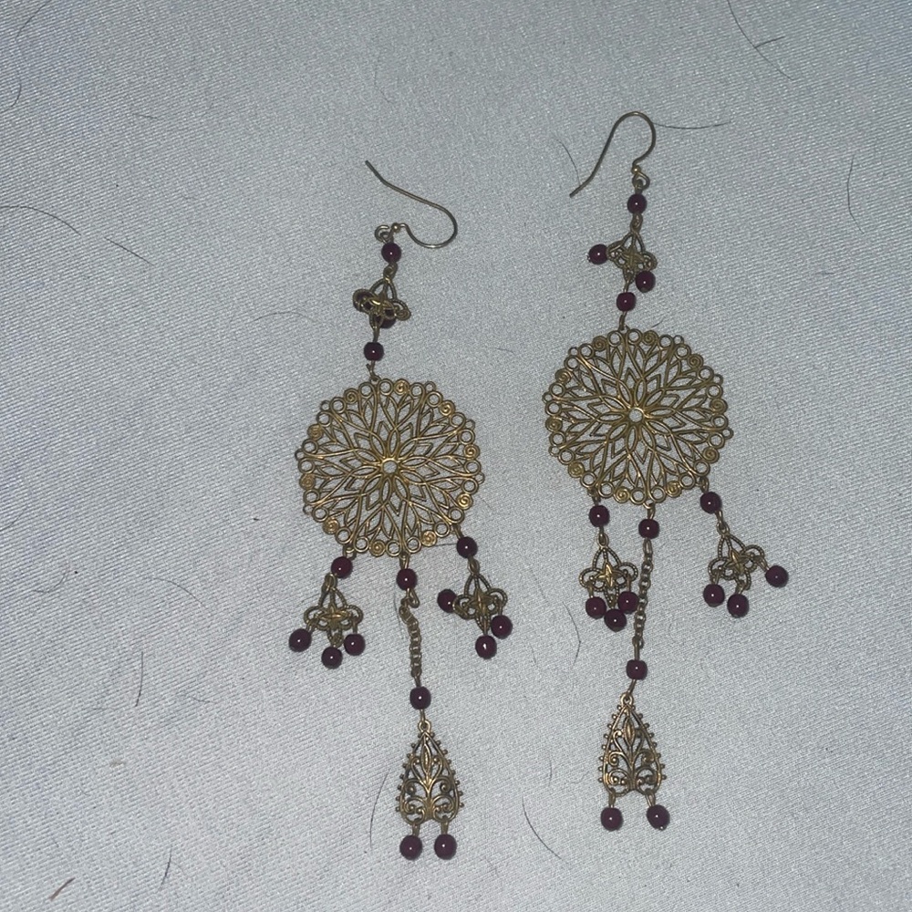 Dangly long boho earrings